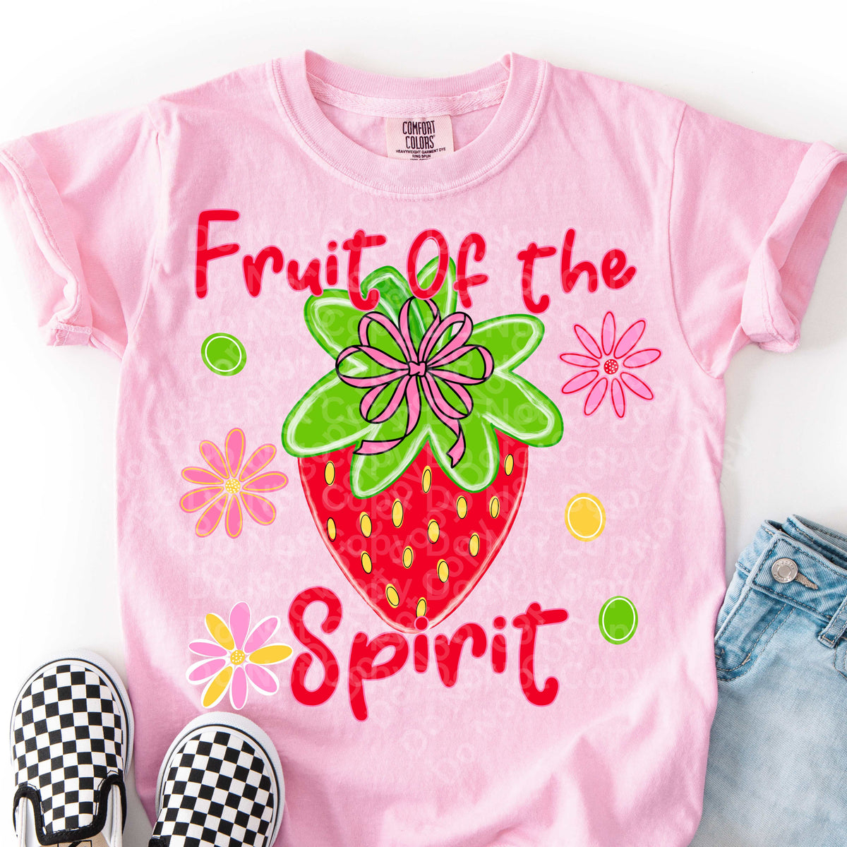Fruit of the spirt strawberry (Irene) DTF Transfer