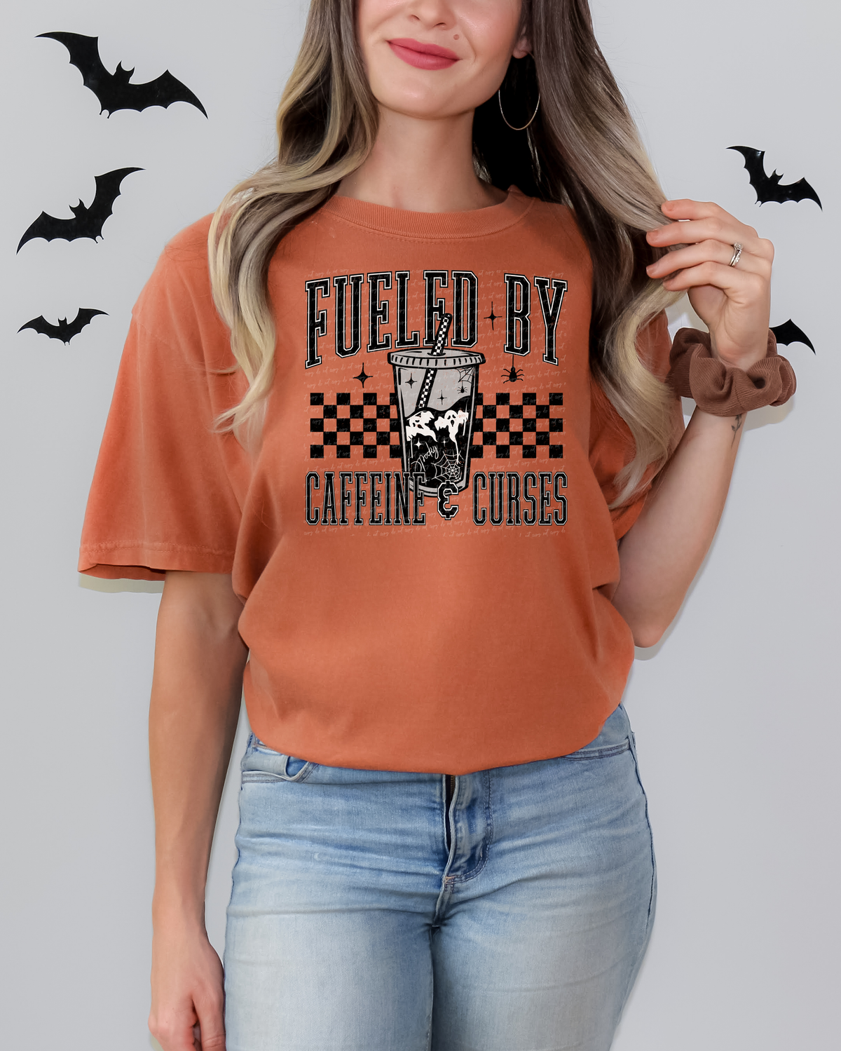 Fueled By Caffeine And Curses 104678 DTF transfer