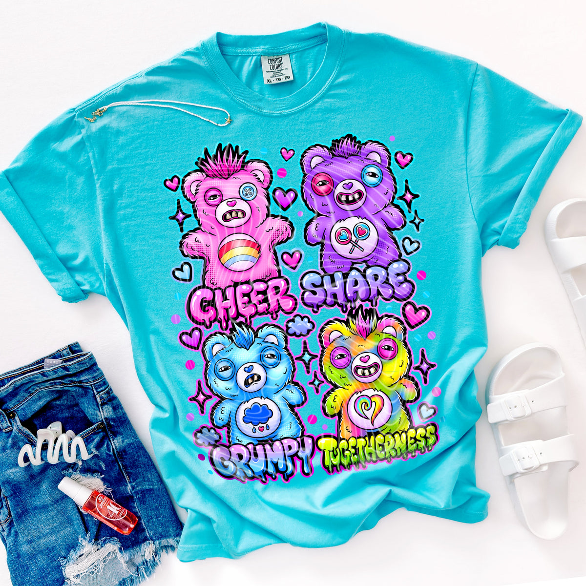 4 bears (FRONT ONLY) (Gravitee) DTF Transfer