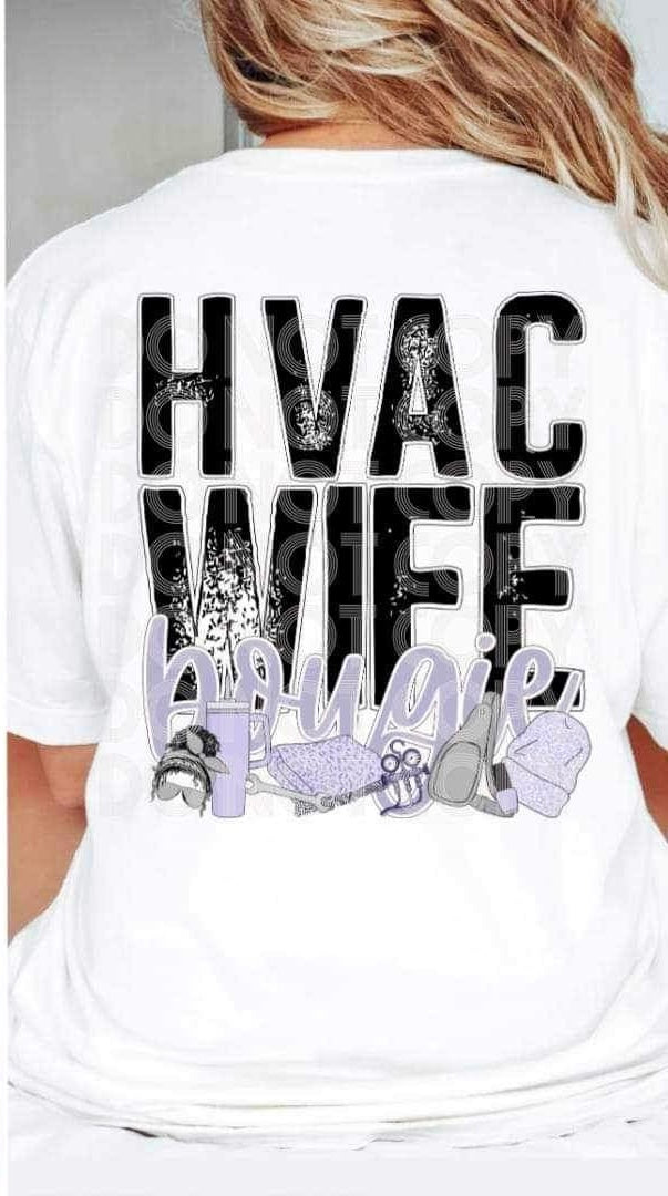 Hvac wife boujie 19435 DTF Transfer