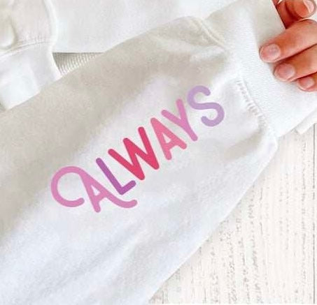 Always sleeve 70804 DTF transfer