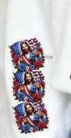 Jesus with flag SLEEVE 27499 DTF transfer