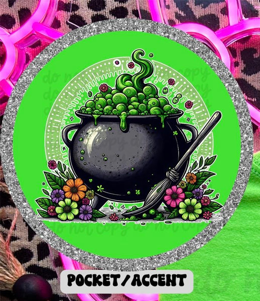 cauldron with green bubbles 36795 DTF transfer