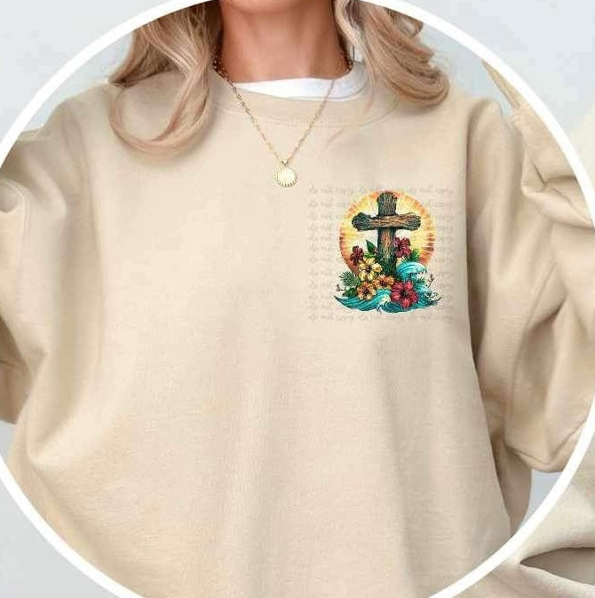 cross with sunshine 26183 DTF transfer