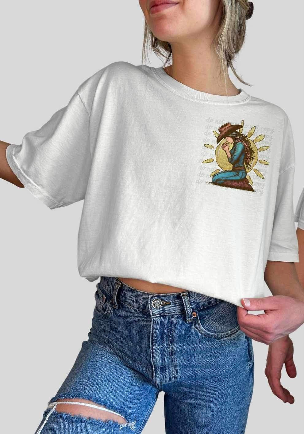 praying cowgirl 19474 DTF Transfer