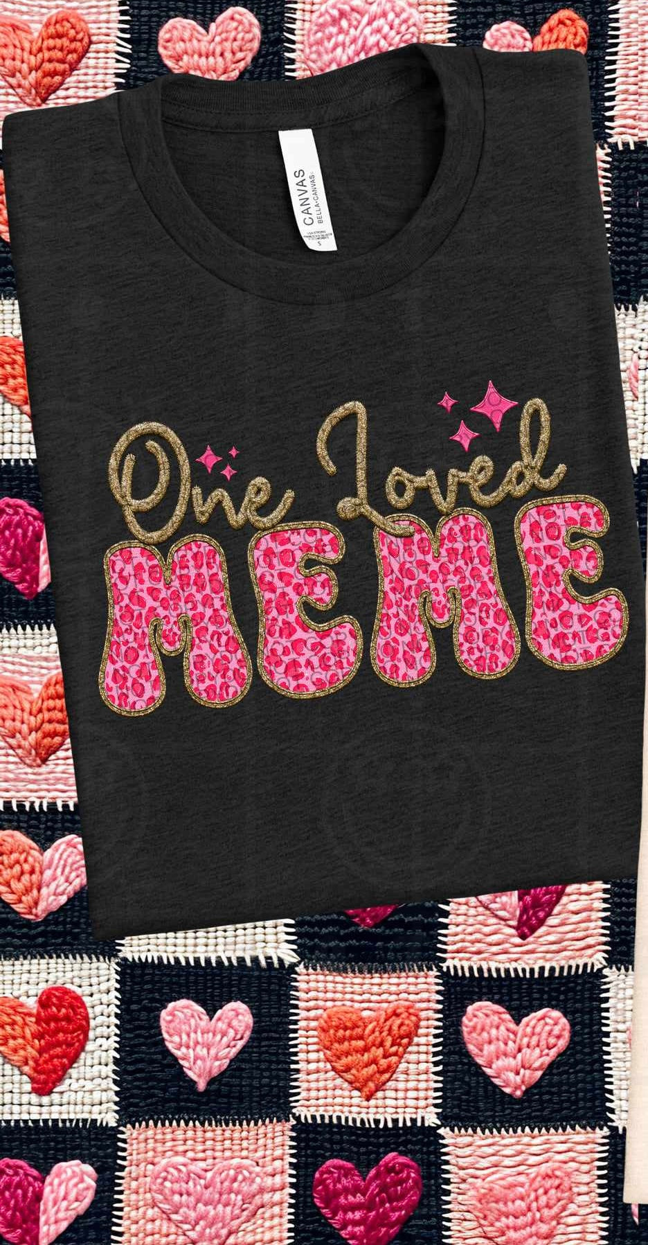 One loved meme pink leopard (HW) 75806 DTF transfer