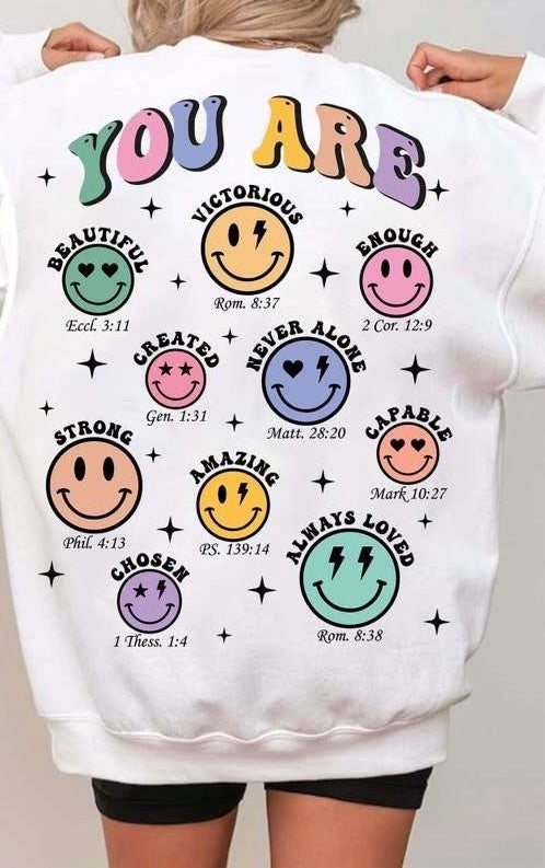 You are happy faces COLOR BACK 80929 DTF transfer