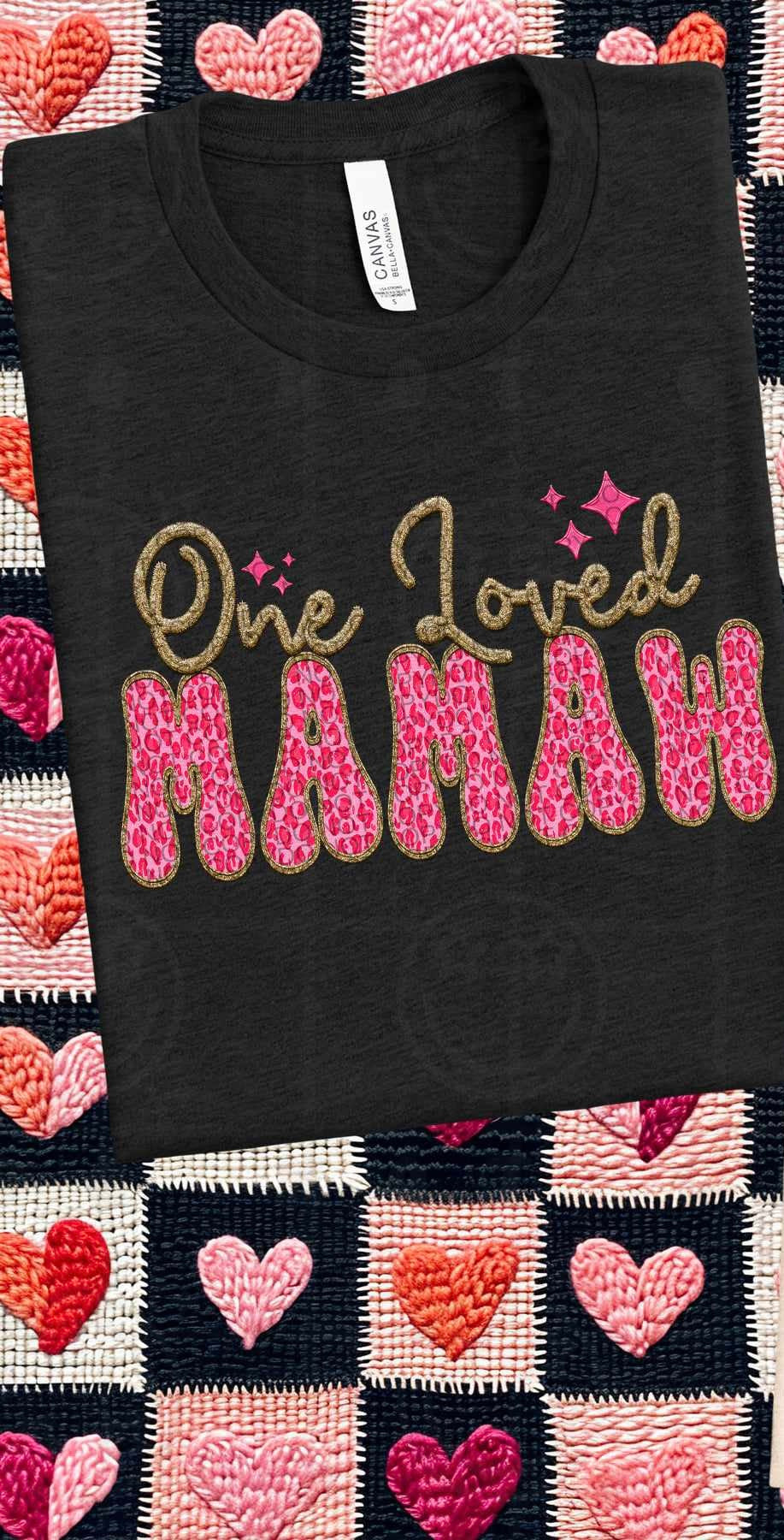 One loved mamaw pink leopard (HW) 75802 DTF transfer