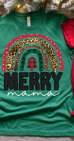 Merry mama (Christmas patterned rainbow) 11745 DTF transfer