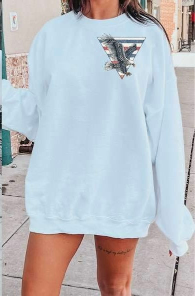 triangle with flying eagle 26842 DTF transfer