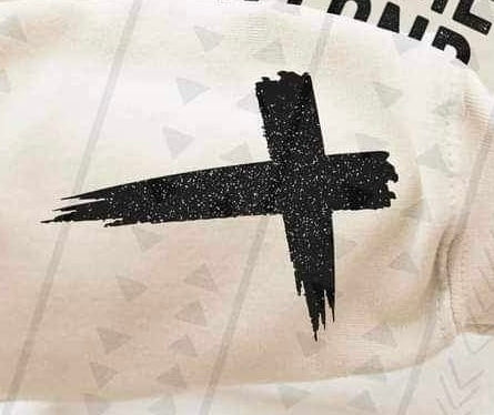 Black cross 19852 DTF TRANSFER