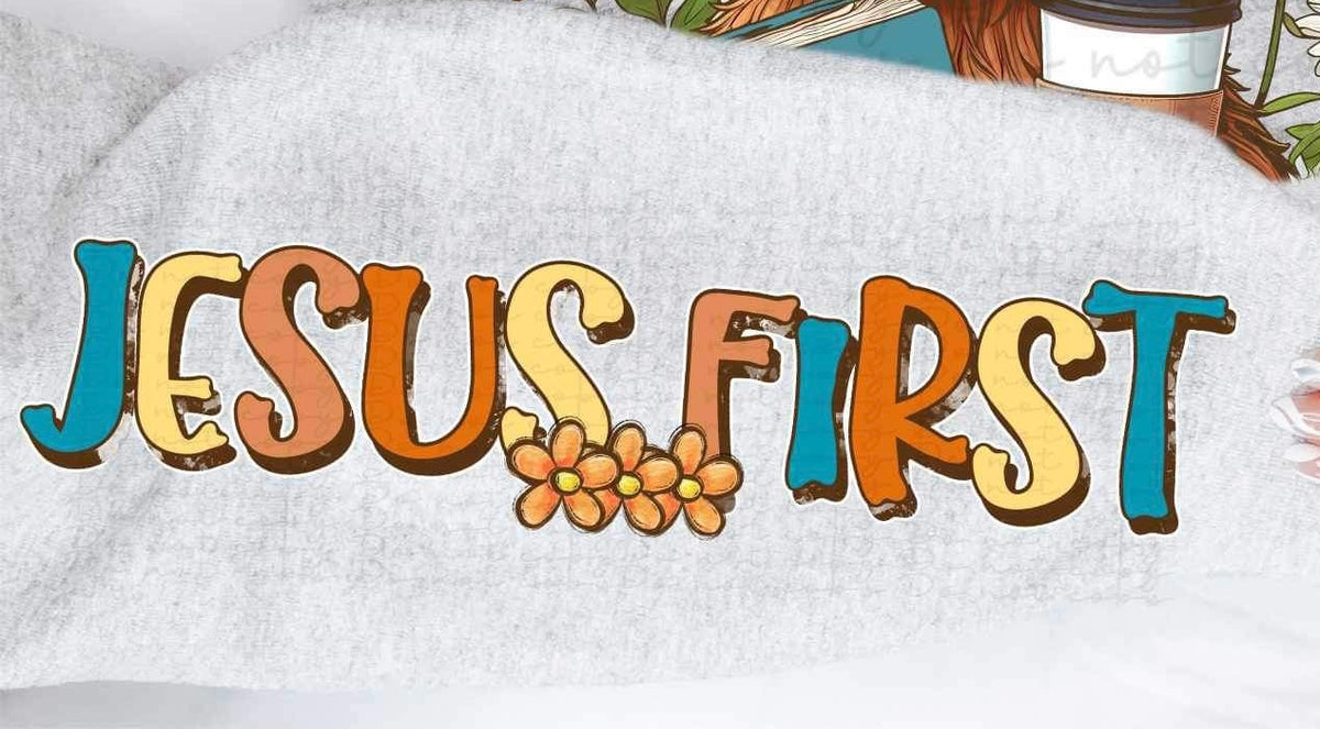 Jesus first SLEEVE 20587 DTF transfer