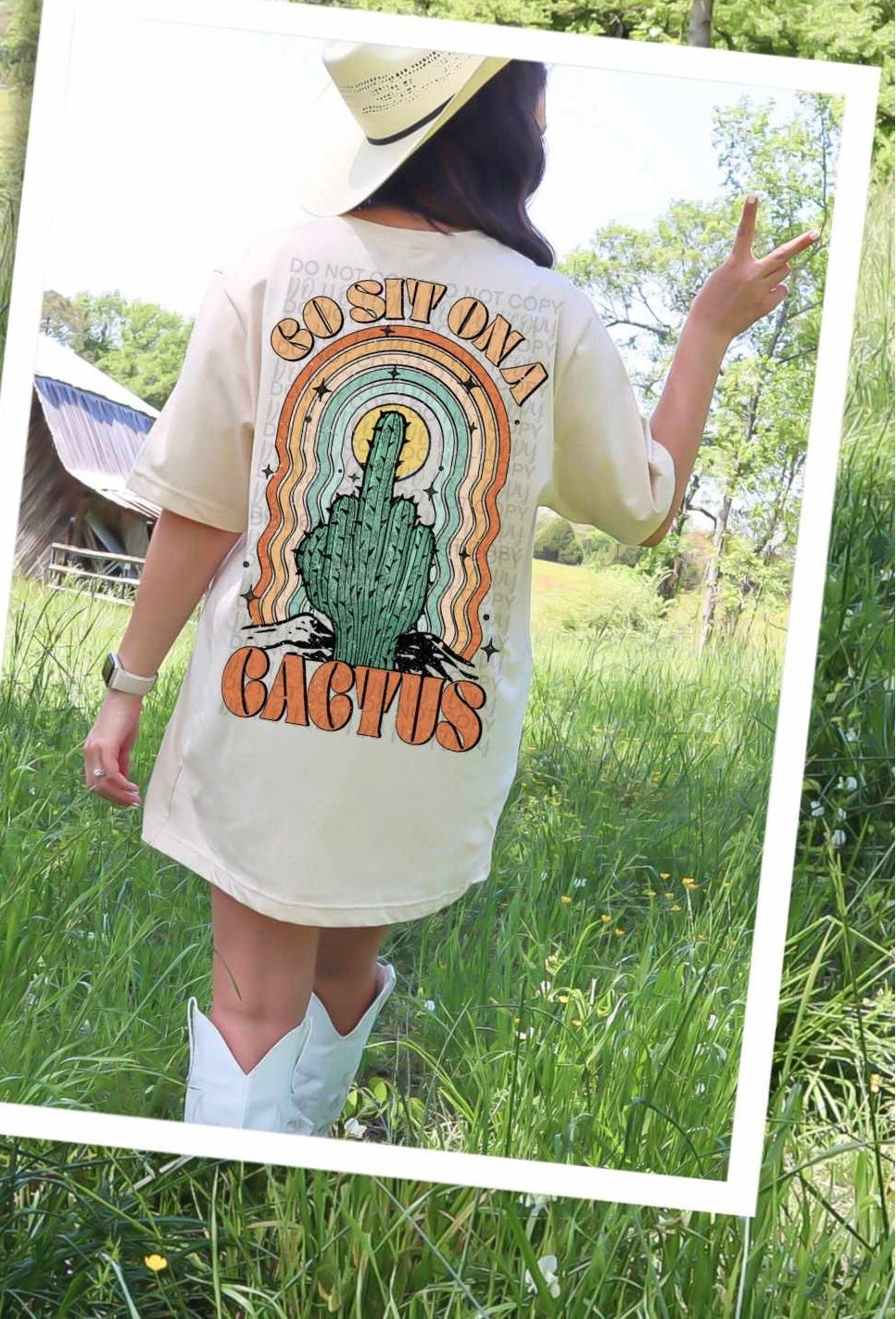 Go sit on a cactus (SSD) 31995 DTF transfer