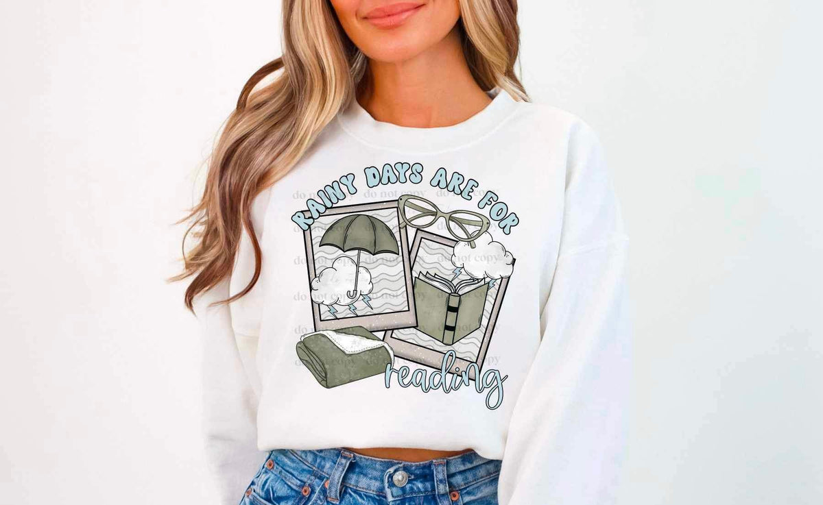 Rainy days are for reading (CSC) 20776 DTF transfer