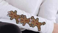 Oh snap sequin with gingerbread man SLEEVE ONLY 11113 DTF TRANSFER