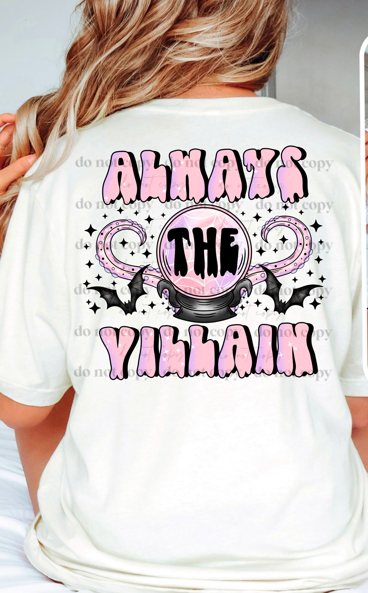 Always the villain (CSC) 33507 DTF transfer