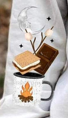 Moon smores mug SLEEVE CSC 17701 DTF TRANSFER