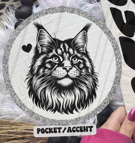 Maine coon pocket 35988 DTF transfer