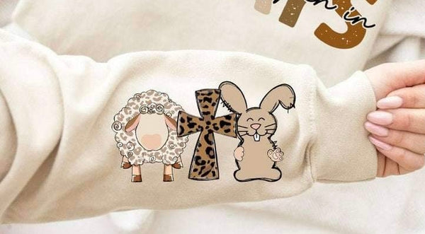 Sheep leopard cross bunny SLEEVE 24572 DTF transfer