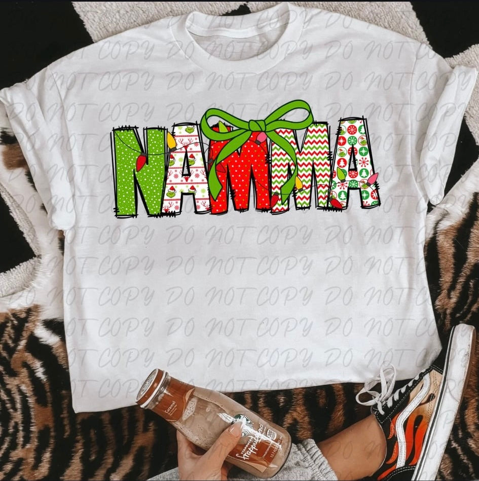 Namma light green bow (VINTAGE) 64148 DTF transfer