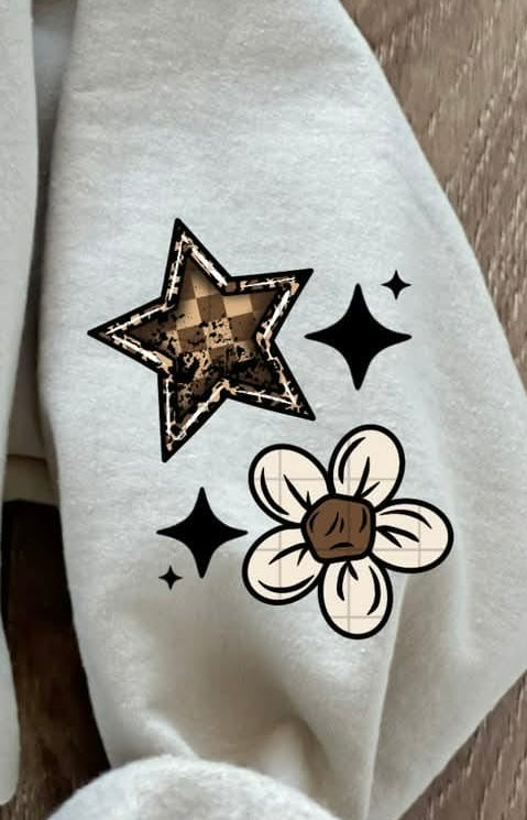 Star and Flower Pocket (Linda) DTF Transfer