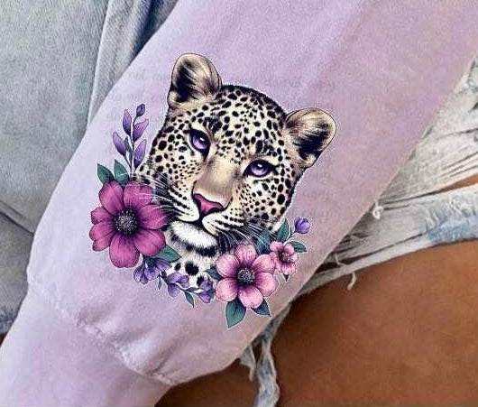 Domestic violence leopard 36327 DTF transfer