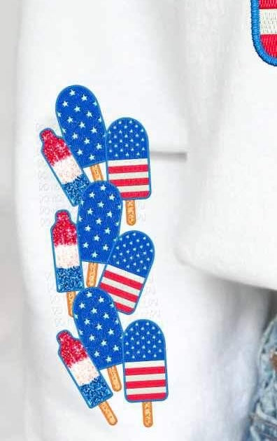 Patriotic popsicles SLEEVE 25443 DTF transfer