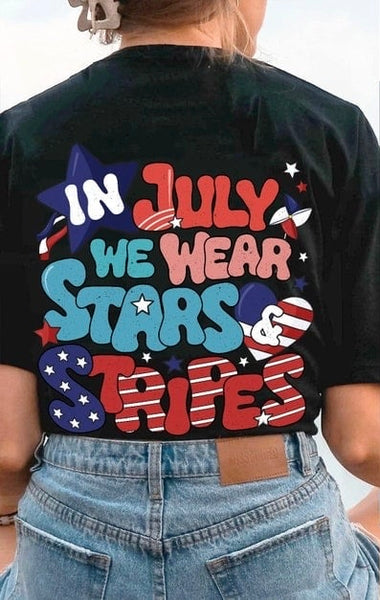 In july we wear stars & stripes 29856 DTF transfer