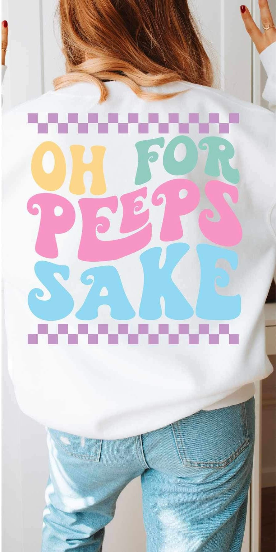 Oh for peeps sake pastel (WSB) 21521 DTF transfer