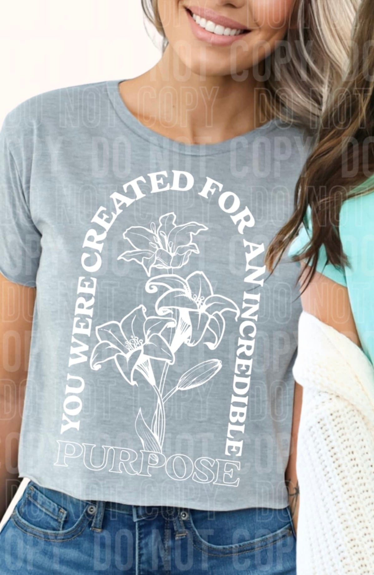 Created For An Incredible Purpose WHITE (SBB) DTF transfer