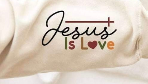 Jesus is love SLEEVE 20492 DTF transfer