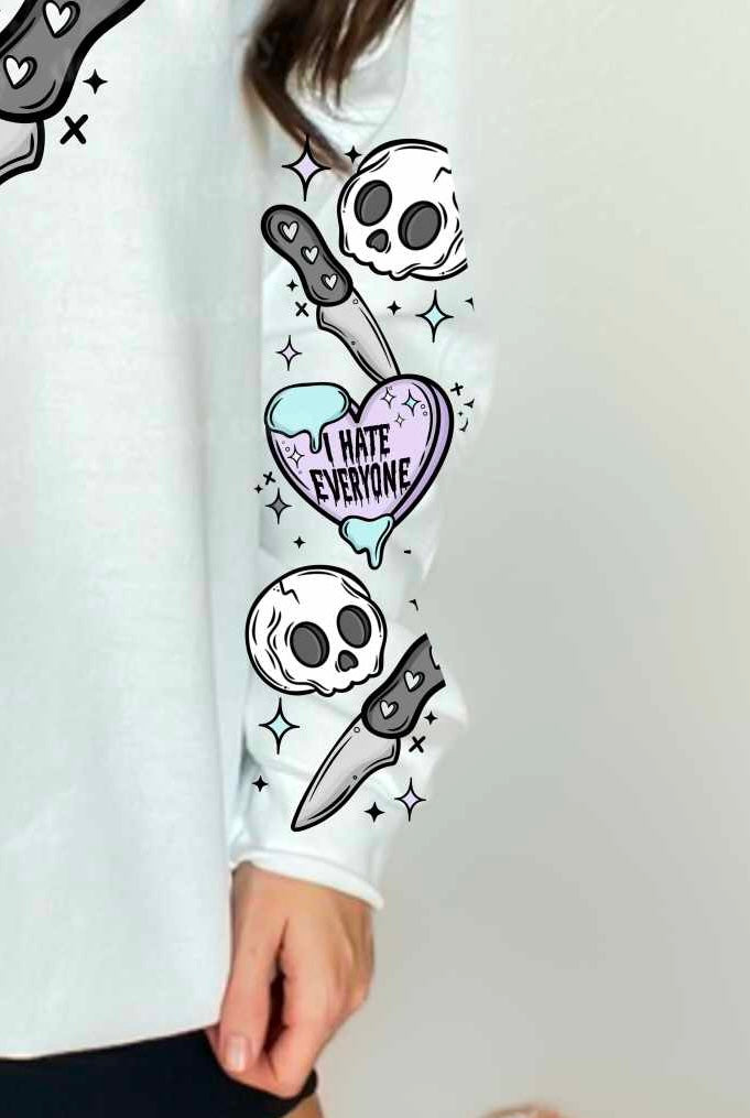 I hate everyone sleeve (CSC) 84099 DTF transfer