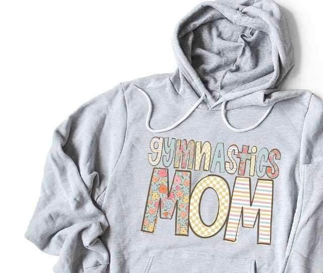 Gymnastics mom pastel patterned font 21193 DTF transfer