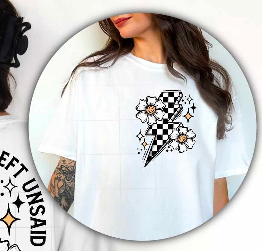 Some things are better left unsaid BLACK pocket (CSC) 79704 DTF transfer