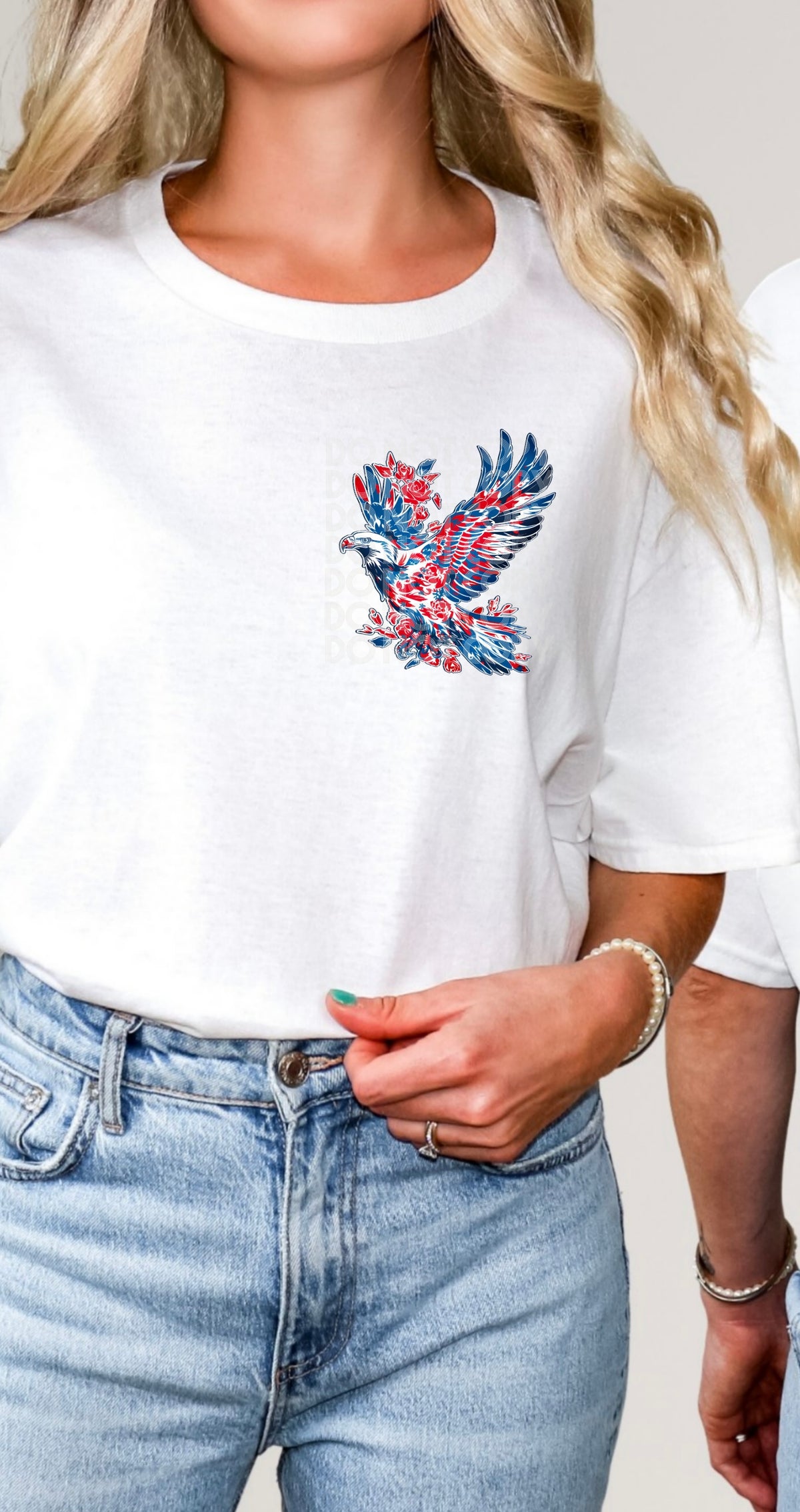 patriotic bird 33636 DTF transfer