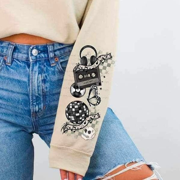 Music sleeve (CSC) 24513 DTF transfer
