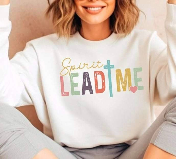 Spirit lead me grunge 20415 DTF transfer