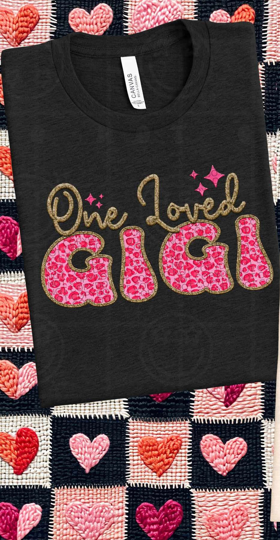 One loved Gigi pink leopard (HW) 75789 DTF transfer