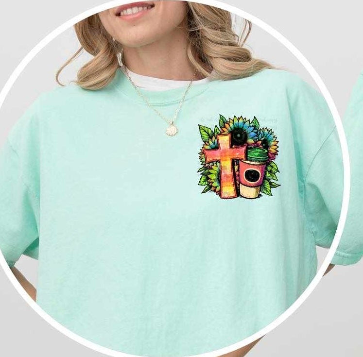 Cross and latte 31290 DTF transfer