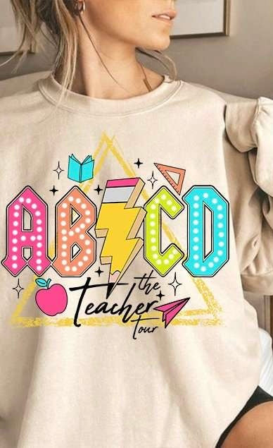 ABCD the teacher tour 31795 DTF transfer