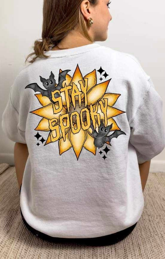 Stay spooky bats and sunflower (LYTTLE) 35575 DTF transfer