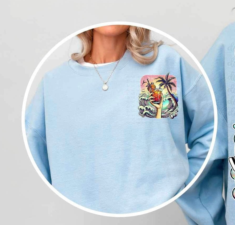 drink and waves 25441 DTF transfer