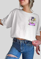 Skellie with purple shirt 23615 DTF transfer