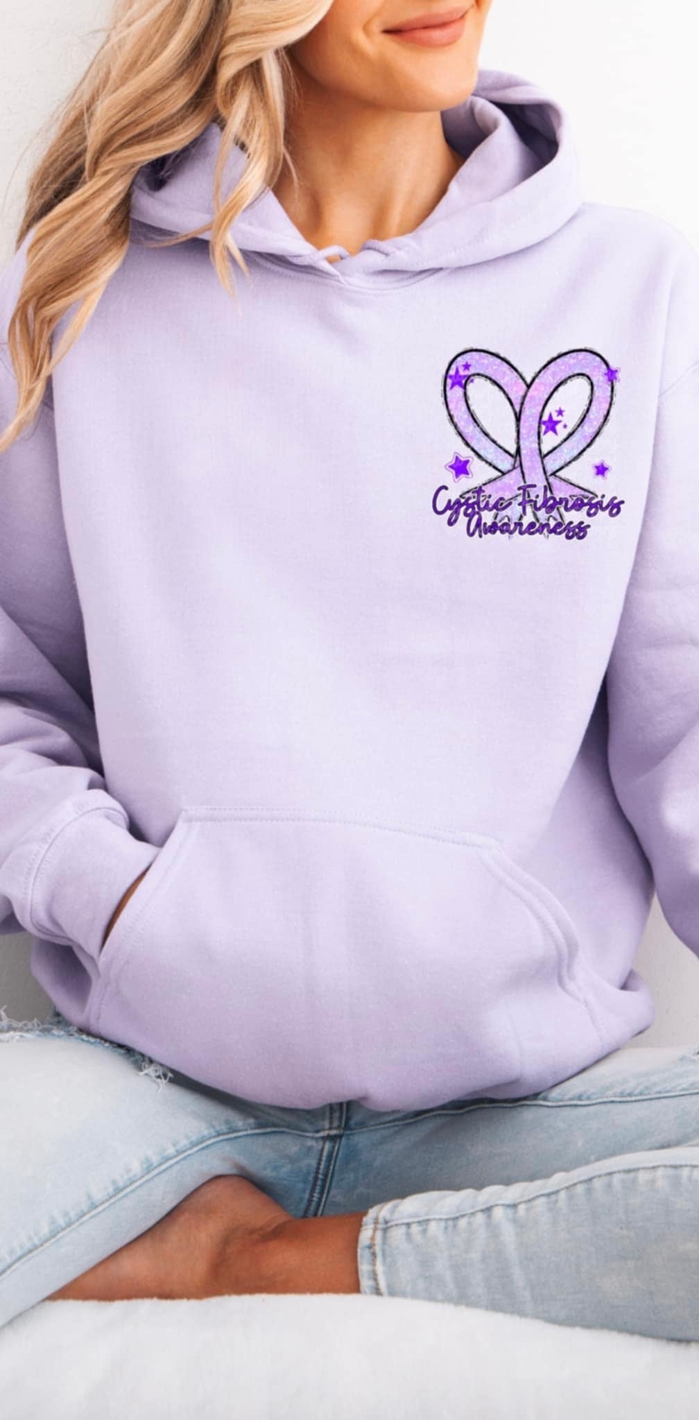 Cystic fibrosis awareness pocket 85848 DTF transfer