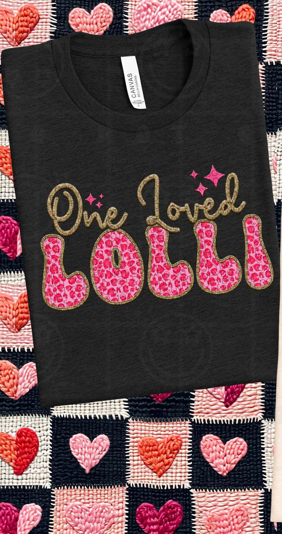 One loved lolli pink leopard (HW) 75791 DTF transfer