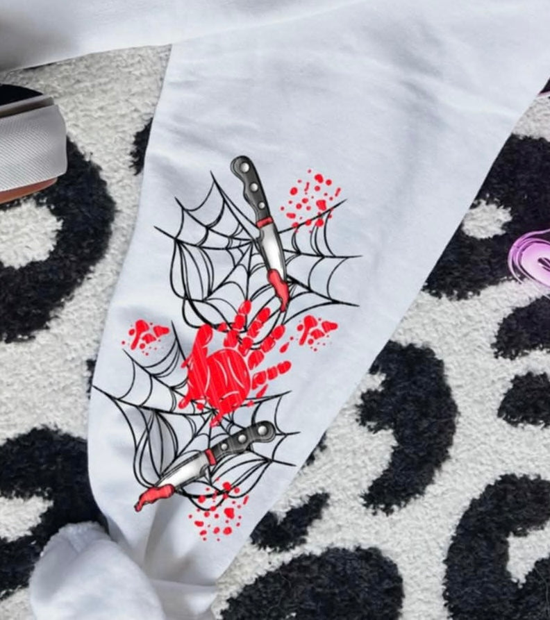 Tis The Season Bloody Movies SLEEVE Linda DTF transfer