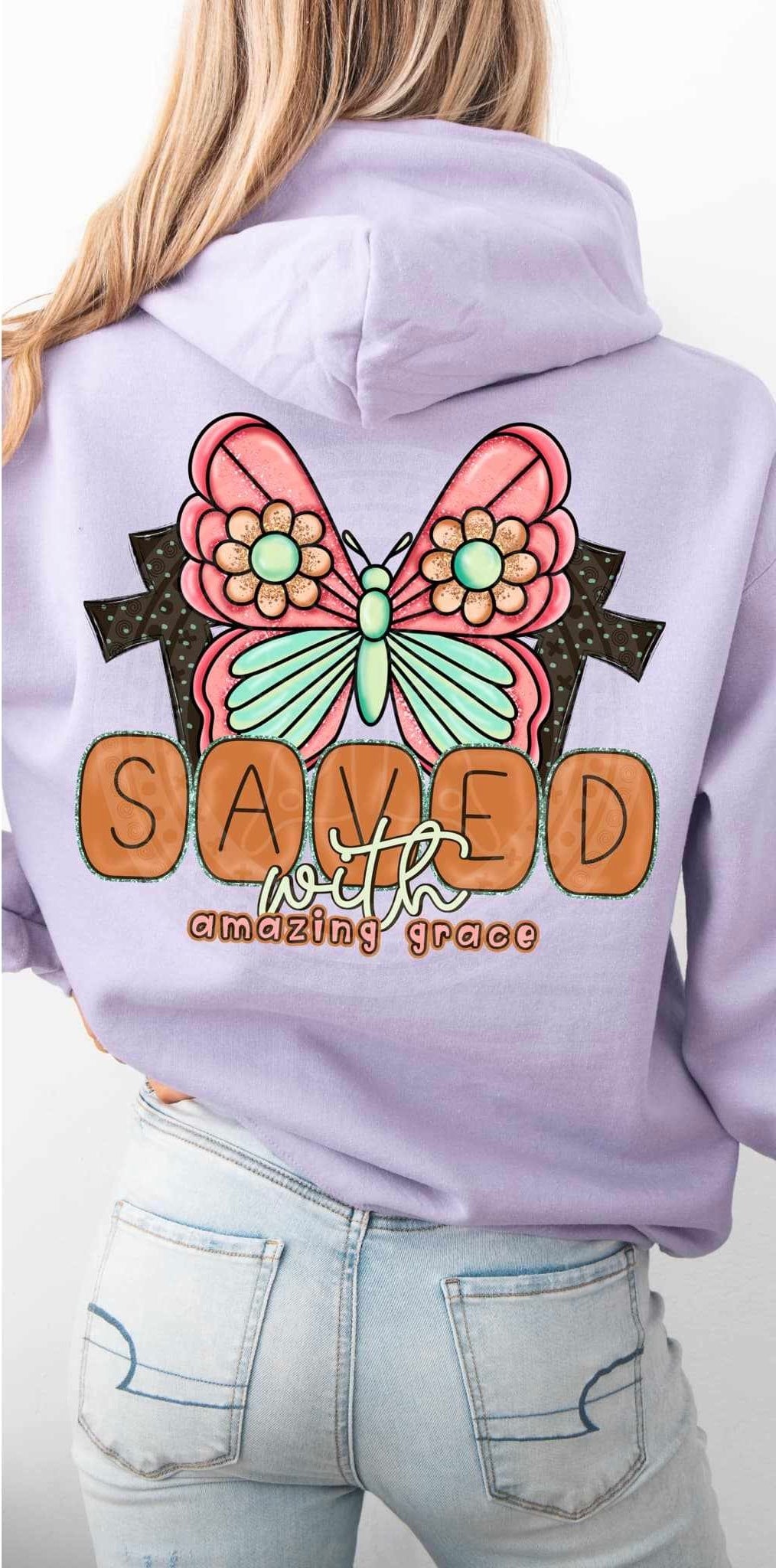 Saved with amazing grace 84003 DTF transfer
