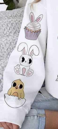 Cupcake bunny chick 23962 DTF transfer