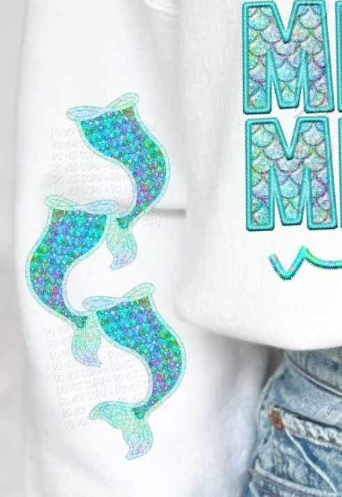 Mermaid tails SLEEVE 25892 DTF transfer