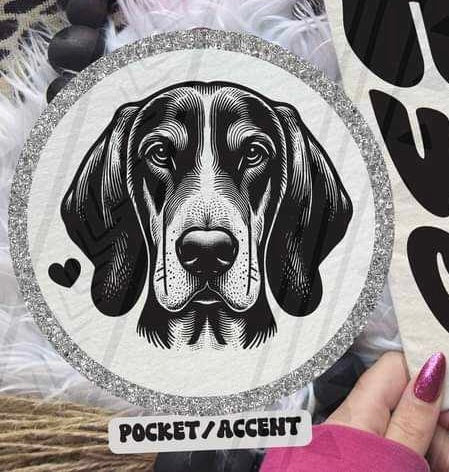Coonhound pocket 35984 DTF transfer